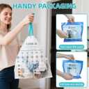 OKKEAI 1.2 Gallon Mini Trash Bags, Small Drawstring Bathroom Garbage Bags 5L  Leak-Proof Tear-Resistant Wastebasket Liners for Bathroom, Office 70 Count