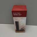 CIRCLE JOY Electric Wine Bottle Opener Set Rechargeable Wine Corkscrew Cordless Wine Opener Gift Set with Charging Base, Foil Cutter, Wine Aerator Pourer and Vacuum Wine Stopper