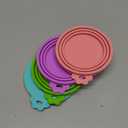 4 Pack Pet Food Can Cover Silicone Can Lids for Dog and Cat Food(Universal Size, One fit 3 Standard Size Food Cans) (Cyan/Green/Pink/Purple)