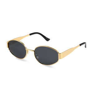 livho 2025 Trendy Oval Sunglasses - Stylish Polarized Shades for Everyday - Retro Metal Frames