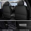 HChengkikz Nappa Leather Car Seat Covers Front Seats, Car seat Protector, Waterproof Car Seat Cushion, Universal Automotive Seat Covers Fit for SUV Truck Pick-up Sedan and Most Cars