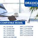 1 Pack DR223CL Black High Yield DR-223CL Drum Unit Replacement for Brother DR223CL Drum MFC-L3770CDW MFC-L3710CW MFC-L3750CDW HL-3210CW HL-3230CDW HL-3270CDW Printer (No Toner Included)