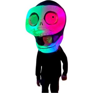 Adult Halloween Skull Head Black