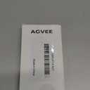 AGVEE 1.6ft Fixed / 2.3ft Extend USB-A to Lightning Charger Cable Mountable One Way Retractable 2.4A Fast Charging Cord, Pocket-Sized for iPhone 14 13 12 11 XS, Desk Organizer, Black