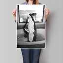 Trendy Black and White Posters Funny Woman Drinking Wine in Bathtub Wall Art Funky Girl Room Decor Fashion Vintage Bar Cart Canvas Prints for Girls Dorm Bathroom Apartment Aesthetic 16x24in Unframed