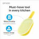 Graters for Kitchen - Grater with Handle - Plastic Shredder Kitchen with Container - Hand Grater for Boiled Potatoes, Carrots, Beets, Prepping Fruit Purees, 2 Pcs