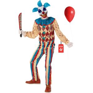 Morph Scary Clown Costume - Creepy Killer Clown Costume for Kids - Halloween (Medium)