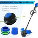 KLS124-03 Replacement Trimmer Head Compatible with Kobalt 24V KST 2224B-03 KST1124B-03 KST 2024A-03 KST 4024A-03 KST 4024AB-03 (Item#1504979 1137837 3488480) String Trimmer