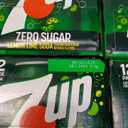 Set of 4 Pack, Zero Sugar 7-Up Soda, 12 Oz., Pack of 12 (BBD: 12/26/25)