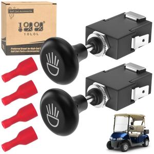 10L0L Universal Golf Cart Light Switch, Push-Pull Headlight Button 12V 15MPA, Replacement for Yamaha, Club Car, EZGO Models