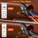 Preciva Heavy Duty Grommet Tool Kit with 400pcs Grommets - 1/4", 3/8" Hole Punch & Handheld Eyelet Plier for Tarps, Tents, Canvas, Vinyl & Leather Fabric