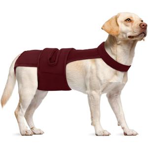 Dog Diapers Female Reusable Washable Period Diaper with Suspender,Adjustable Dog Panties Anti-Harassment, Doggie Diapers for Incontinence, Heat Cycles, or Senior DogsXS-XL (Wine Red)