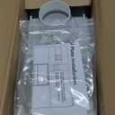 Flamorrow Window Vent Kit with Outdoor Vent Cover Fit for 3" and 4" HoseAdjustable Window Vent Seal Panels for Exhaust Ventilation Duct of Laser Engraver/3D Printer Enclosure, Dryer, Grow Tent