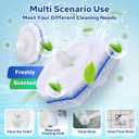 Cecailin 60pcs Disposable Toilet Brush. Bathroom Cleaning. Disposable bowl cleaners Compatible with Most Toilet Brushes