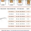 Romanstile Fall Table Runner - 13 X 48 Inch - Wood Pumpkin Leaves Thanksgiving Autumn Kitchen Dining Table Decor, Farmhouse Style Home Decoration for Dining, Party, Holiday