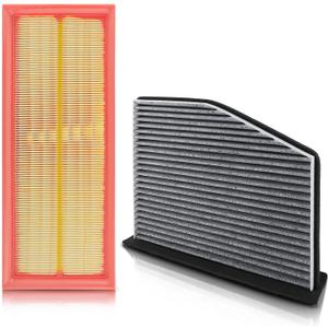 CA9711 CF10373 Engine and Cabin Air Filter Combo Set Compatible with Audi A3 Q3 TT TTS Compatible with Volkswagen 2009-2018 Only for 2.0L 4Cyl L