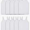 Pack Of 9Fruit of the Loom Girls' Undershirts (Camis & Tanks), Medium