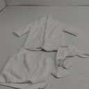 M&G House Newborn Photography Props Bathrobe Outfits Baby Photoshoot Props Robe Girl Baby Photo Prop Outfit Bathrobe (02 White(0-6 Months))