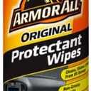 Original Protectant Wipes by Armor All, Car Interior Cleaner Wipes with UV Protection to Fight Cracking & Fading, 30 Count