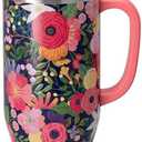 Swig Life 40oz Mega Mug, 40oz Tumbler with Handle and Straw, Extra Large Insulated Tumblers, Cup Holder Friendly Travel Mug (Secret Garden)