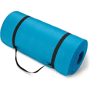 Amazon Basics Extra Thick Exercise Yoga Mat with Carrying Strap