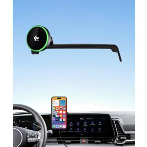 Qi2.2 Max 25W Fast Wireless Car Charger Phone Holder for 2023 2024 2025 Kia Sportage 12.3-Inch Screen, Magnetic Phone Mount Compatible with MagSafe