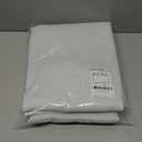 NICETOWN Blackout Curtain Liners for Sheer Curtains, Cold Heat Light Noise Blocking Liners with Rings: Easy to Open and Closed, Thermal Liners for 84 inches Long Curtains, 1 Pair, 50" x 80" Per Panel (Platinum White)