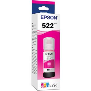 Epson 522 EcoTank Ink Ultra-high Capacity Bottle Magenta (T522320-S) Works with ET-2400, 2720, 2800, 2803, 2840, 4700, 4800, 4810