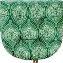 Outdoor Patio Cushion, Rocking Chair Cushion, Tufted Pads, Pack of 2, Green Lantern