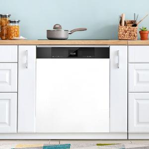 QUGRL White Dishwasher Magnet Cover Front Door 23x26 in Decorative Refrigerator Covers Magnetic Sheet Sticker Wash Machine Fridge Panel Decal for Kitchen Appliance (Pattern21)