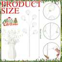 Norme 6 Pcs 12 Inch Iridescent Christmas Tree Picks Christmas Ball Ornaments Sticks and Sprays for Wreath DIY Crafts Vase Filler Xmas Branches Tree Topper Home Stairs Decoration