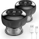 Smart Cupping Therapy Massager 2 Set, 4 in 1 Electric Cupping Massager Device, Smart Cupper Relieves Muscle Soreness, Improves Blood Circulation and Speeds Up Recovery After Exercise (Black)