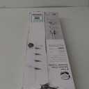 Zenna Home 2153WW2 Tension Pole Shower Caddy, 7.2 in OAL, 10.6 in OAW, 4-Shelf, Plastic, White