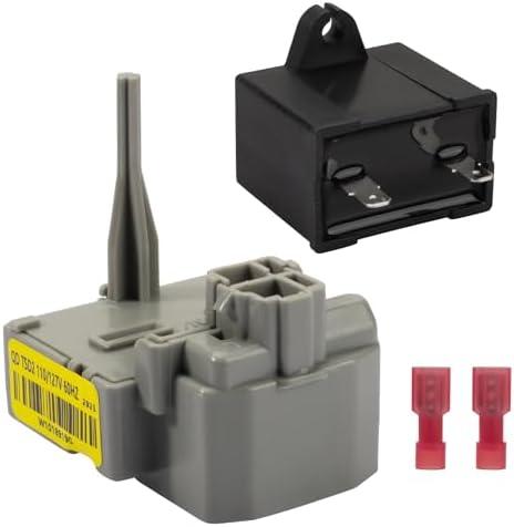 Showingo 2319792 W10197428 W10189190 TSD2 Refrigerator Start Relay Device W10662129 Run Capacitor Compatible with Whirlpool Kenmore Welectrolux Refrigerator 241527803 241941003 2319792 2255198 2264017