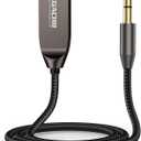 Bluetooth 5.4 Car Aux Adapter, Handsfree Calls, Wireless Music Streaming for Car Home Stereo Speakers Audio System