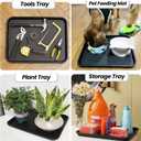 WATANIYA PET Boot Tray for Entryway Indoor, Heavy Duty Shoe Mat Tray 2 Packs, 16.7"x12.8" Waterproof Shoes Trays with Raised Edge, Outdoor Multi-Purpose Mats for Boots, Garden, Pets
