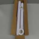 Closet Rods for Hanging Clothes, 1.3 Inch Diameter Heavy Duty Closet Rod 17-39 Inch Adjustable Clothes Hanging Bar Matte White Shower Curtain Rods for Closet, Wardrobes, Bathroom, Windows