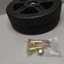 2 Pack 10" Lawn Mower Wheels, Push Mower Wheel kits Includes Bolts & Nuts, Fit Standard Pressure Washer, Garden Cart, Air Compressor, Wheelbarrow, Handtruck, Generator Wheel, Lawn Tractors
