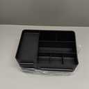 Makeup Organizer with Drawers, Countertop Organizer for Vanity, Bathroom and Bedroom Desk Cosmetics Display Case for Brushes, Lotions, Perfumes, Eyeshadow, Lipstick and Nail Polish (Black)