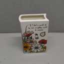 Large Ceramic Book Vase for Flowers Book-Shaped Decorative Vase Bookshelf Decor Unique Vases for Home Bedroom Office Decor Alice's Adventures in Wonderland - Floral Nonsense