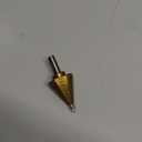 ZELCAN 10 Sizes Titanium Step Drill Bit, 1/4 to 1-3/8 Inches High Speed Steel Drill Cone Bits for Sheet Metal Hole Drilling Cutting, HSS Multi Size Hole Stepped Up Unibit for DIY Lovers Electrician