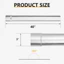3" Custom Mandrel Straight Exhaust Pipe, 40" Long, Made of Mild Steel Fit 3 Inch Exhaust System