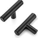 Ravinte 2'' Cabinet Handles Stainless Steel Matte Black Kitchen Cabinet Hardware Handles of Kitchen Cupboard Handles 30 Pack