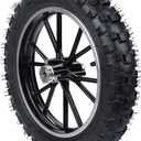 Black rear wheel 2.50-10 tyre+hub 49-50cc Dirt Bike Gas Dirt Bike Pit Bikes Youth Dirt Pitbike Mini motorcycle parts