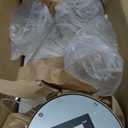 8000mAh Battery Operated Wall Sconce with Remote Control, Gold Rechargeable Wall Sconce with Timer, Dimmable Wireless Sconces Wall Decor Set of 2, Battery Wall Lights for Living Room Bedroom, 3000K (Gold (Clear Lampshades))