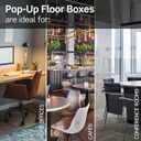 Leviton Pop-Up Floor Box with 20 Amp, Tamper-Resistant Self-Test GFCI Outlet, Bronze, PFGF2-BZ
