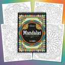 ViSnezh Adult Coloring Book: Unique A4 Mandalas for Women - Stress Relief, Hardback Spiral Bound, Thick Paper