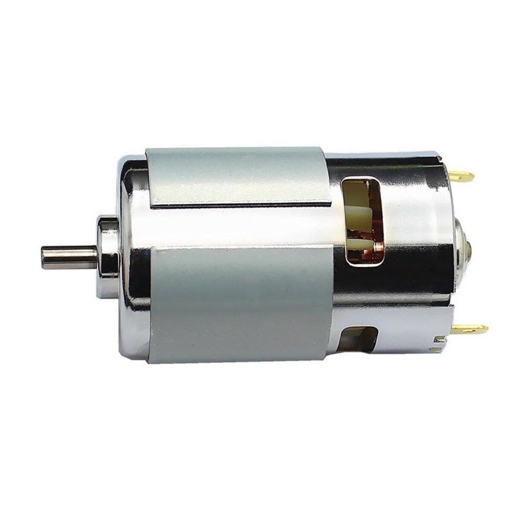 Micro DC 12V-24V 10000RPM 775 Motor Ball Bearing Large Torque High Power Low Noise Brushed DC Motor Driver for Electrical Tools DIY