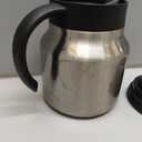 27oz Thermal Coffee Carafe for WFH & Personal Use, 12H Hot Insulated Pitcher with Drip-Free V-Spout and Easy Clean Wide Mouth, Silver