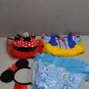 Princess Dress Up Trunk for Toddler Girls, 6 Pcs Fancy Costume Dresses Outfit Pack for Toddlers 2T 3-4T 4-6T